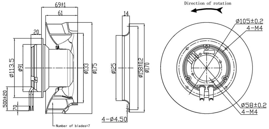 ECNITY 175mm EC backward curved centrifugal fans – Ecnity