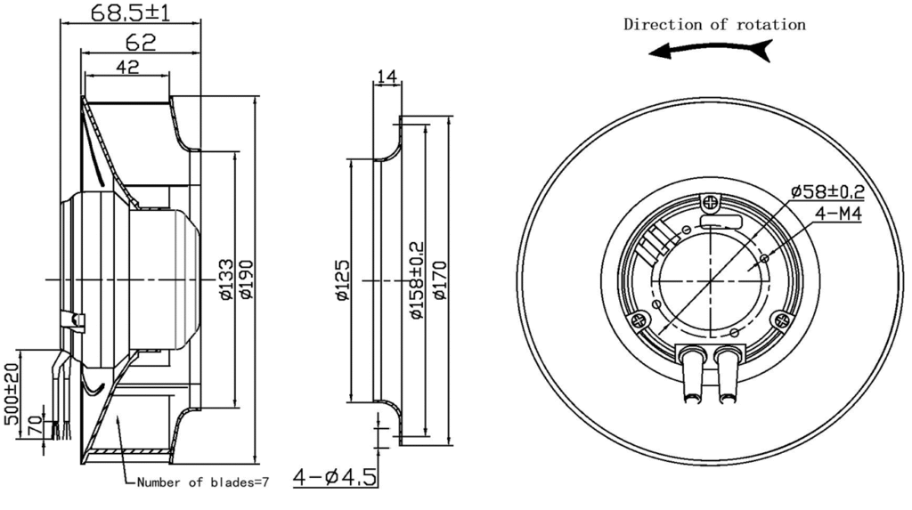 ECNITY 190mm EC backward curve centrifugal fans – Ecnity