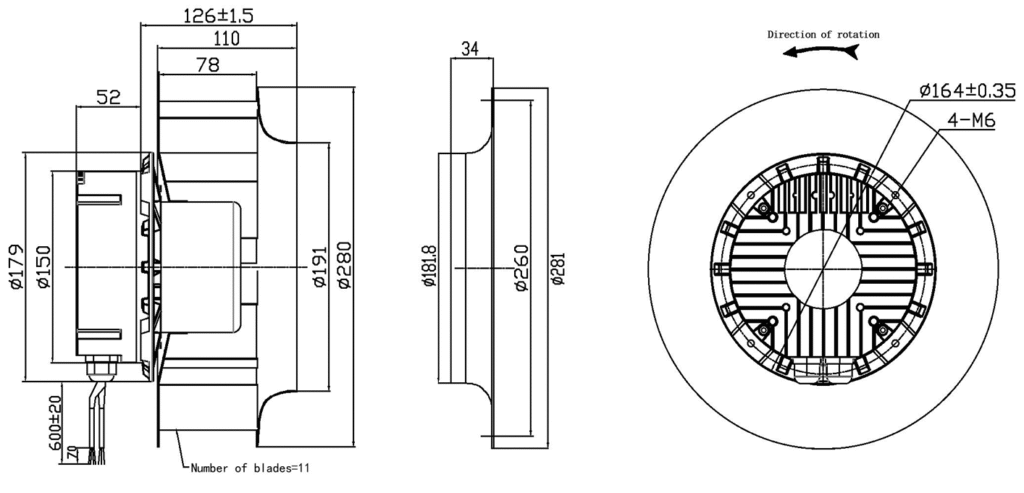 ECNITY 280mm EC centrifugal fans for semiconductor cooling system – Ecnity